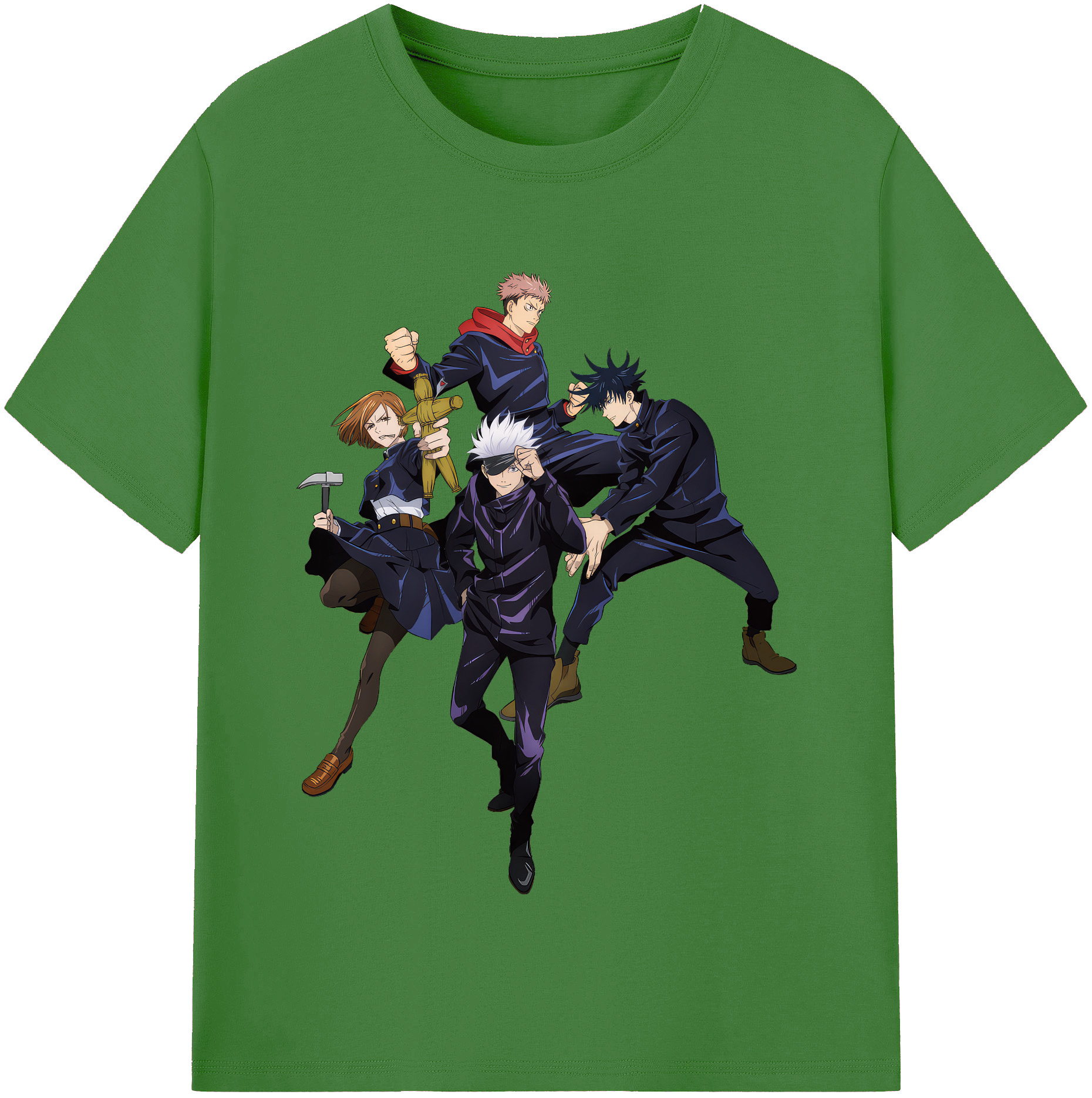 （画像用） 呪術廻戦 Jujutsu Kaisen レディースカジュアルプリントTシャツ（綿100％）